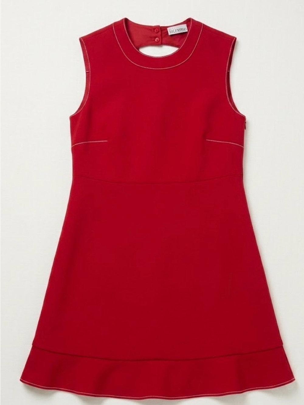 RED Valentino Red Sleeveless Bow Back